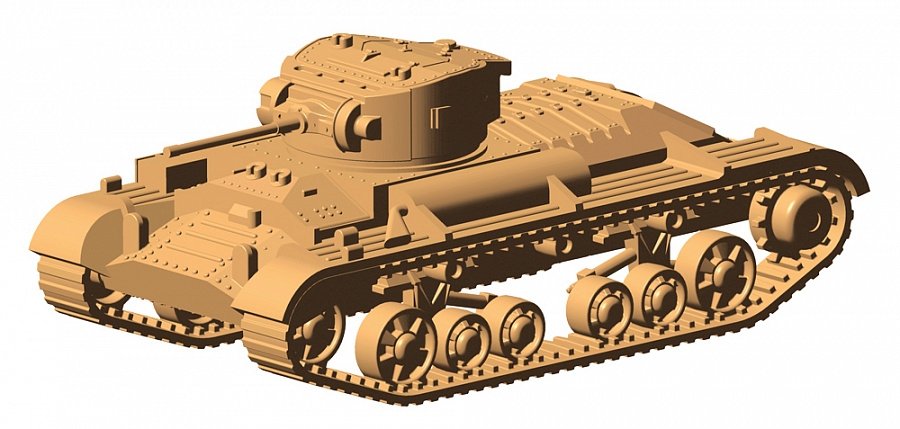 Zvezda 6280 British Infantry Tank &amp;quot;Valentine&amp;quot; II 1/100 – image 5