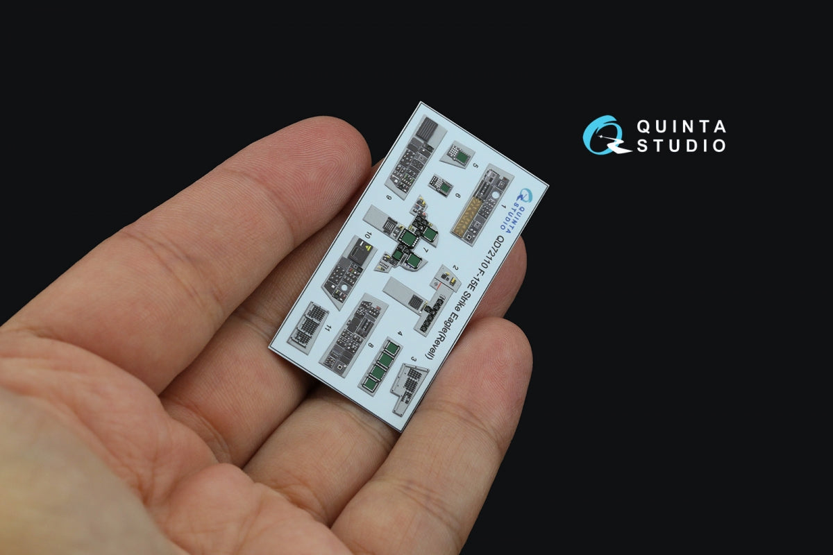 Quinta Studio QD72110 F-15E 3D-Printed &amp;amp; colored Interior on decal paper (Revell) 1/72 – image 5