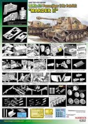 Dragon 6262 Sd.Kfz. 131 Panzerjaeger II fur Pak 40/2 &amp;quot;Marder II 1/35 – image 2