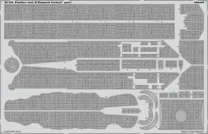 Eduard 36330 Panther Ausf. D Zimmerit Vertical TAMIYA 1/35