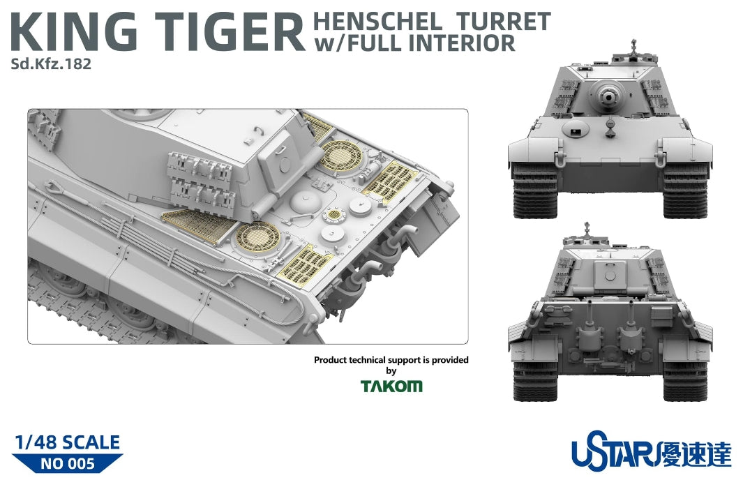 Suyata NO-005 King Tiger Henschel Turret With Full Interior 1/48 – obrázek 4