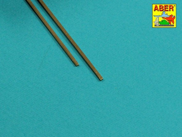 Aber FR15x10 Rectangular brass rods 1.5x1.0 mm length 245mm x 2 / Brass flat rods 1.5x1.0 mm length 245mm x2 pcs.