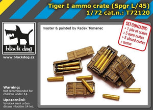Black Dog T72120 Tiger I ammo crate 1/72 – image 2