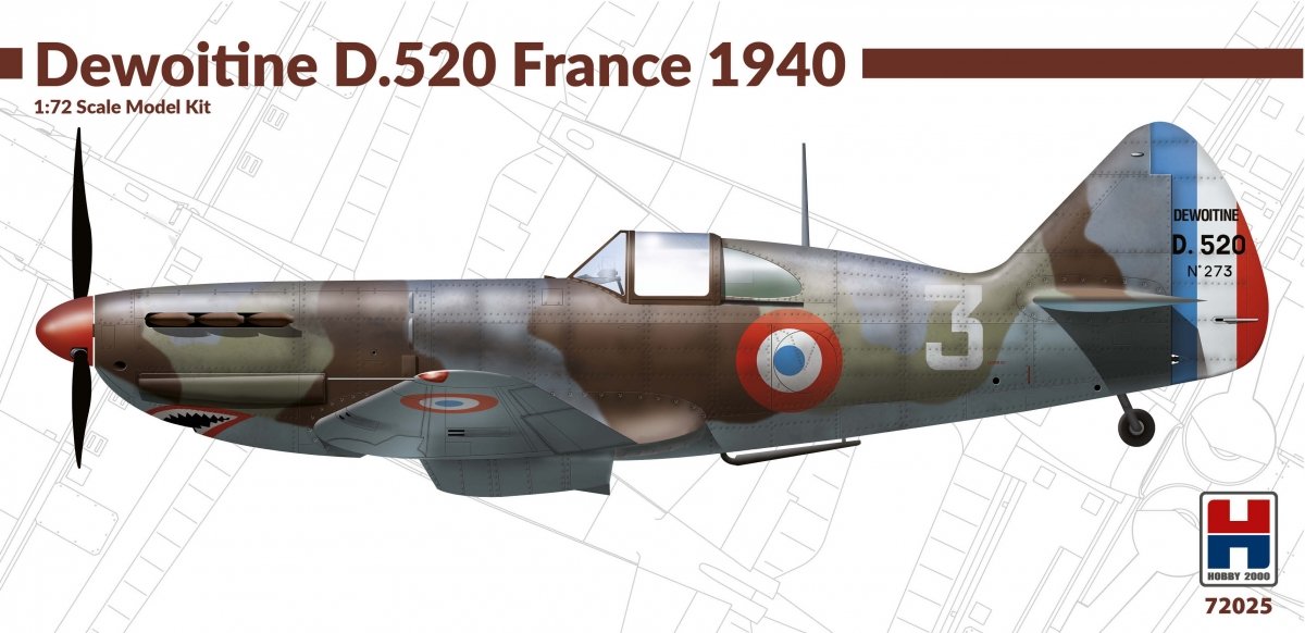 Hobby 2000 72025 Deviotine D.520 France 1940 1/72