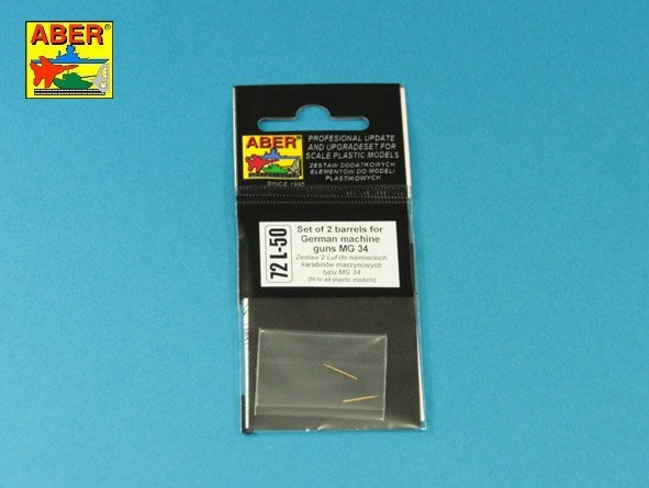 Aber 72L-50 Set of 2 barrels for German machine guns MG34 1/72 – image 3