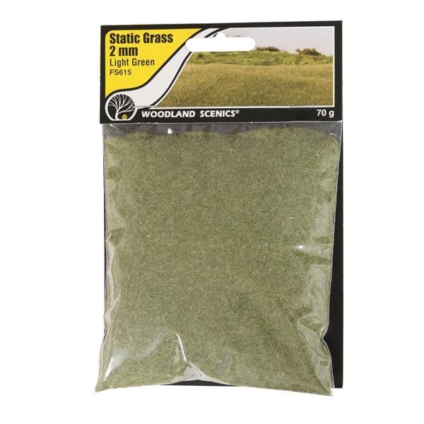 Woodland Scenics WFS615 2mm Trawa Statyczna Jasna Zieleń