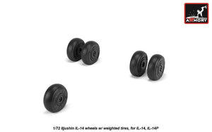 Armory Models AW72059 Iljushin IL-14 Crate wheels w/ weighted tires 1/72 – image 4