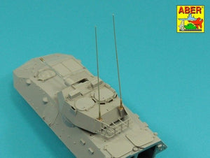 Aber R-44 Zestaw 2 anten VHF pojazdów NATO / Set of 2 NATO antennas with mount bases 1/35 – zdjęcie 9