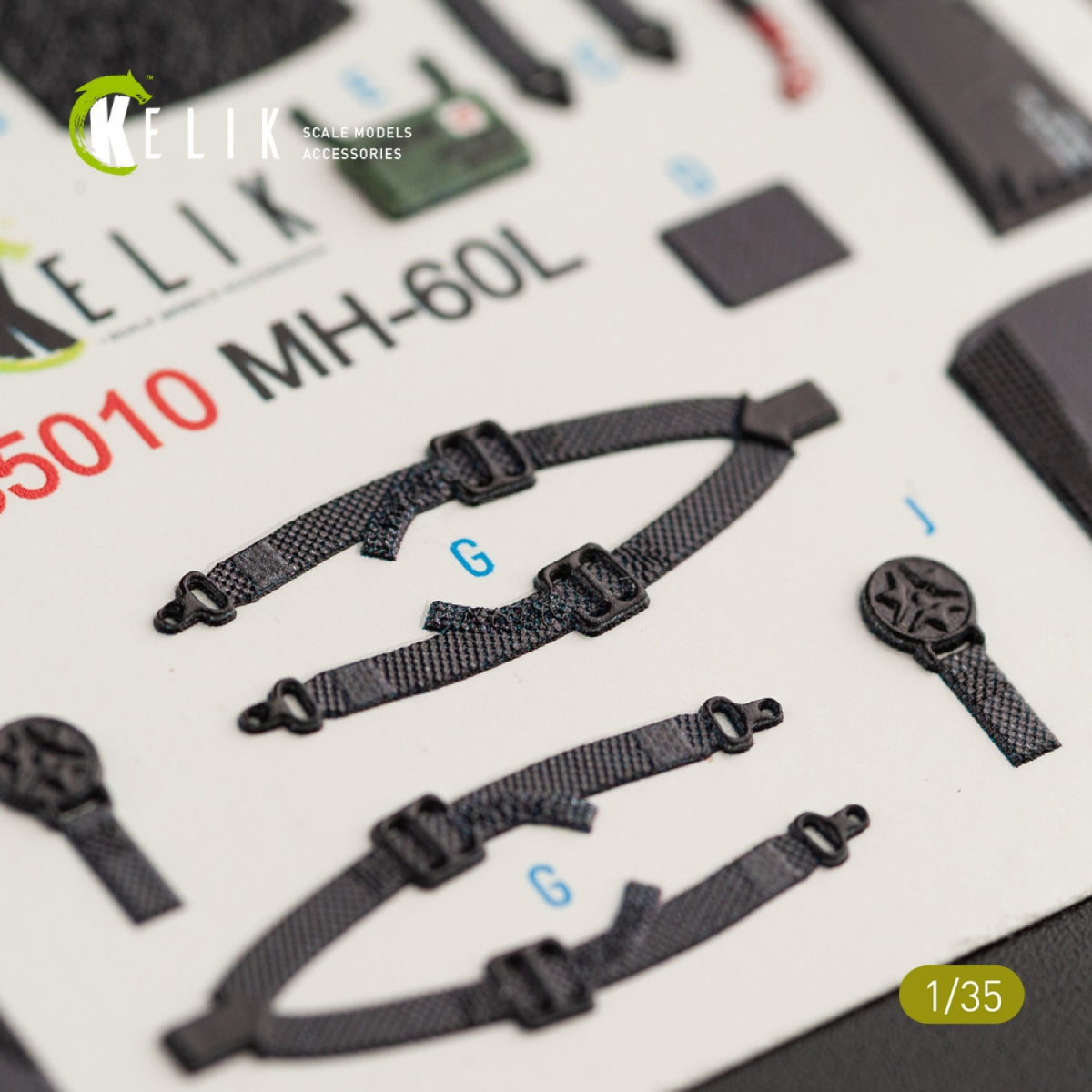 KELIK K35010 MH-60L BLACK HAWK INTERIOR 3D DECALS FOR KITTY HAWK KIT 1/35 – immagine 6