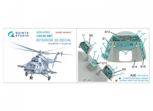 Quinta Studio QDS-48382 Mi-8MT 3D-Printed &amp;amp; coloured Interior on decal paper (Trumpeter) (Small version) 1/48 – zdjęcie 2