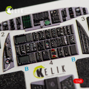KELIK K48050 MH-60K BLACK HAWK INTERIOR 3D DECALS FOR ITALERI KIT 2666 1/48 – obrázek 3