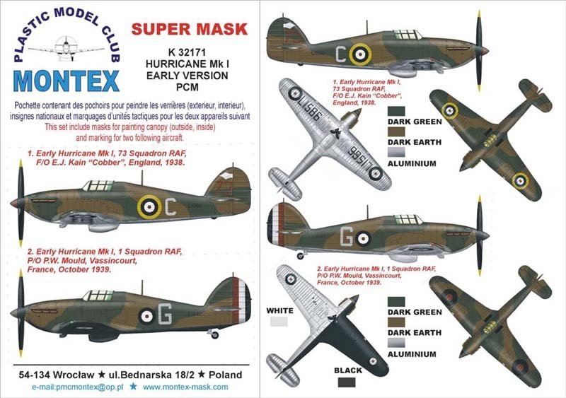 Montex K32171 HURRICANE AND EARLY 1/32