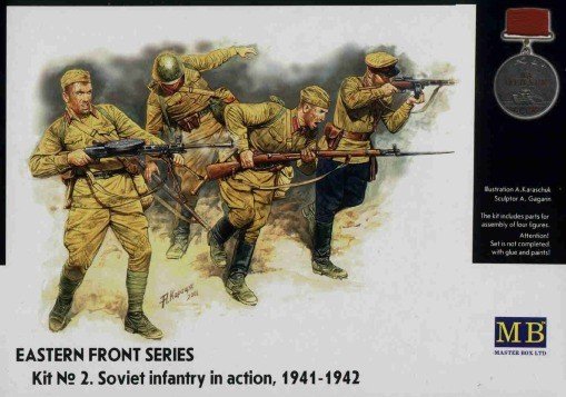 Master Box 3523 Frontier Fighting, Summer 1941, Russian Infantry 1/35