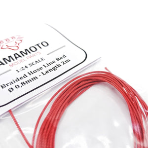 Yamamoto YMPTUN92 Braided hose red 0.8 mm 2 m 1/24