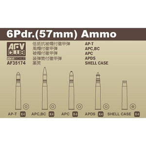 AFV Club 35174 Ammunition 6 Pdr (57mm) 1/35 – obrázek 2