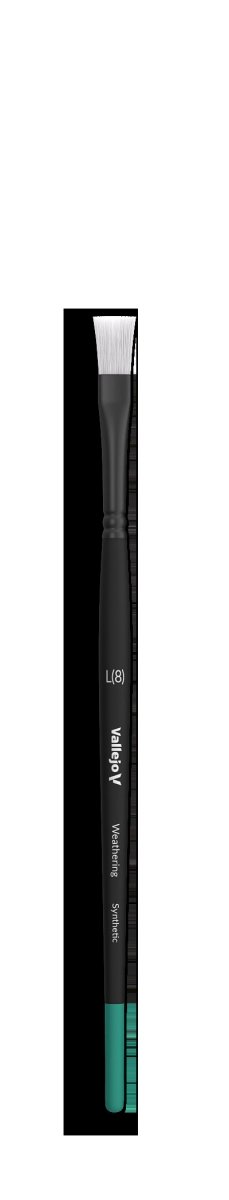 VALLEJO B09003 - Flat Brush - Weathering Flat Synthetic - Large – imagen 2