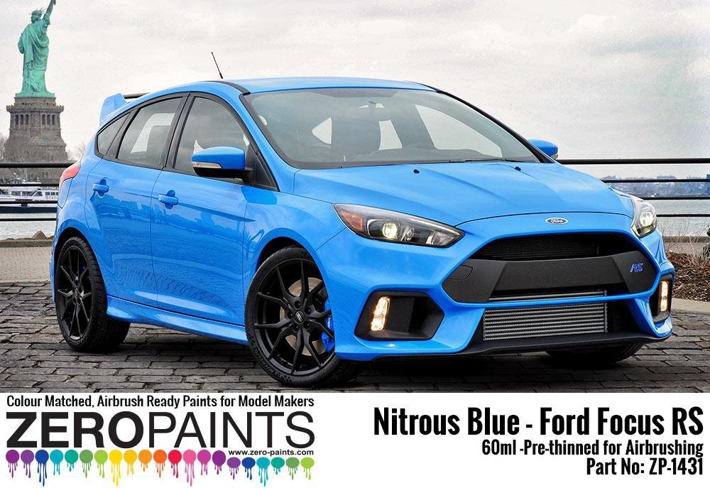 Zero Paints ZP-1431 Nitrous Blue - Ford Focus RS Paint 60ml – imagen 2