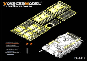 Voyager Model PE35844 WWII Russian T-44 Medium Tank Early Version Basic（For MINIART 35193） 1/35