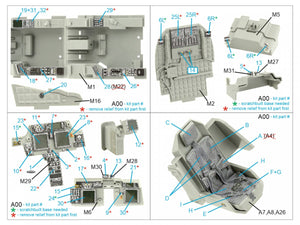 Quinta Studio QD35104 AH-64DI Saraf 3D-Printed &amp;amp; colored Interior on decal paper (Takom) 1/35 – obrázek 2