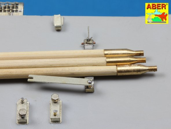 Aber 16052 Barrel cleaning rods with brackets for Tiger II 1/16 – Bild 6