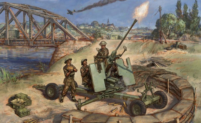Zvezda 6170 British Bofors 40 mm Mk-1/2 AA-Gun 1/72