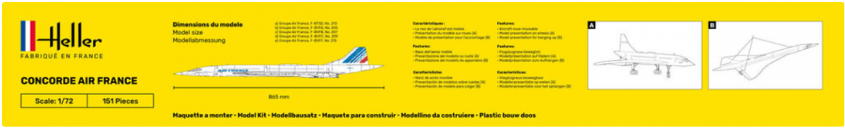 Heller 56469 STARTER KIT - Concorde AF 1/72 – imagen 3