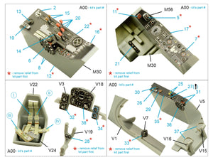 Quinta Studio QD32160 Do 335A-10 3D-Printed &amp;amp; colored Interior on decal paper (HK models) 1/32 – immagine 3