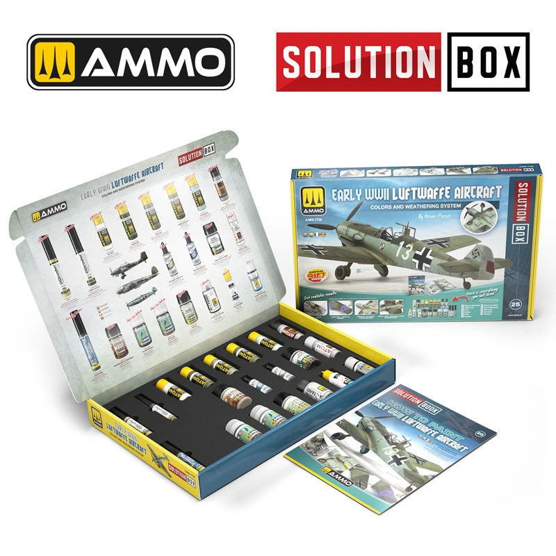 AMMO of Mig Jimenez 7730 SOLUTION BOX 25 - Early WWII Luftwaffe Aircraft – Bild 2