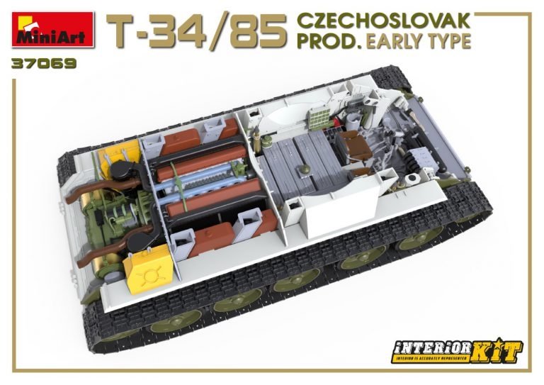 Miniart 37069 T-34/85 Czechoslovak Prod. Early Type 1/35 – obrázek 17