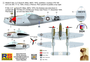 RS Models 94026 Lockheed P-38 J-15 LO - Battle over Moravia (Limited Edition) 1/72 – obrázek 2