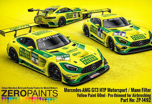 Zero Paints ZP-1492 - Mercedes-AMG GT3 HTP Motorsport / Mann Filter Yellow Paint 60 ml – image 2