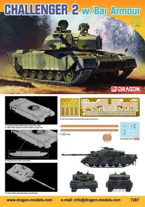Dragon 7287 Challenger 2 w/ Bar Armor (1/72) – image 2