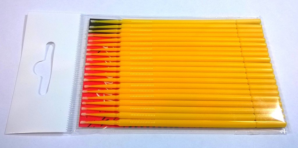 Fine-Art FA-551 Micro Brush Yellow Superfine 1mm 20pcs.
