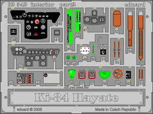 Eduard 32542 Ki-84 Hayate interior 1/32 HASEGAWA – image 2