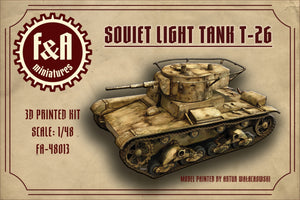 F&amp;amp;A Miniatures FA-48013 T-26 Light Tank 1/48