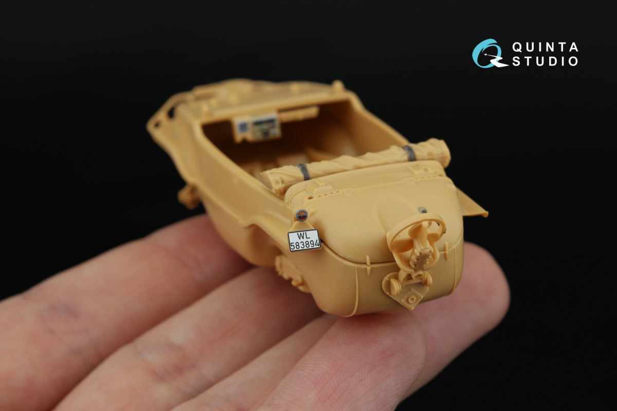 Quinta Studio QDS-48553 Schwimmwagen type 166 3D-Printed &amp;amp; colored Interior on decal paper (Tamiya) (small version) 1/48 – Bild 6