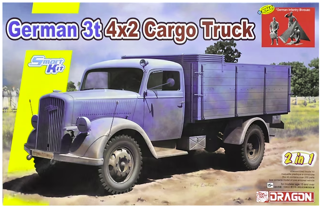 Dragon 6974 German 3t 4x2 Cargo Truck (2 in 1) 1/35 – image 2