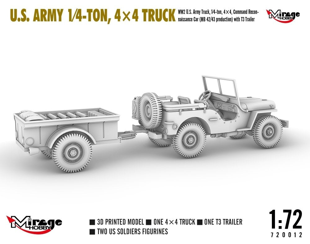 Mirage Hobby 720012 US ARMY 1/4‑TON, 4×4 TRUCK 1/72 – Bild 6