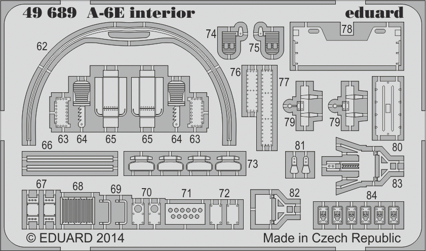 Eduard 49689 A-6E interior SA HOBBY BOSS 1/48 – Bild 2