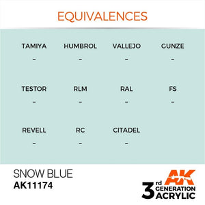 AK Interactive AK11174 SNOW BLUE – STANDARD 17ml – image 2