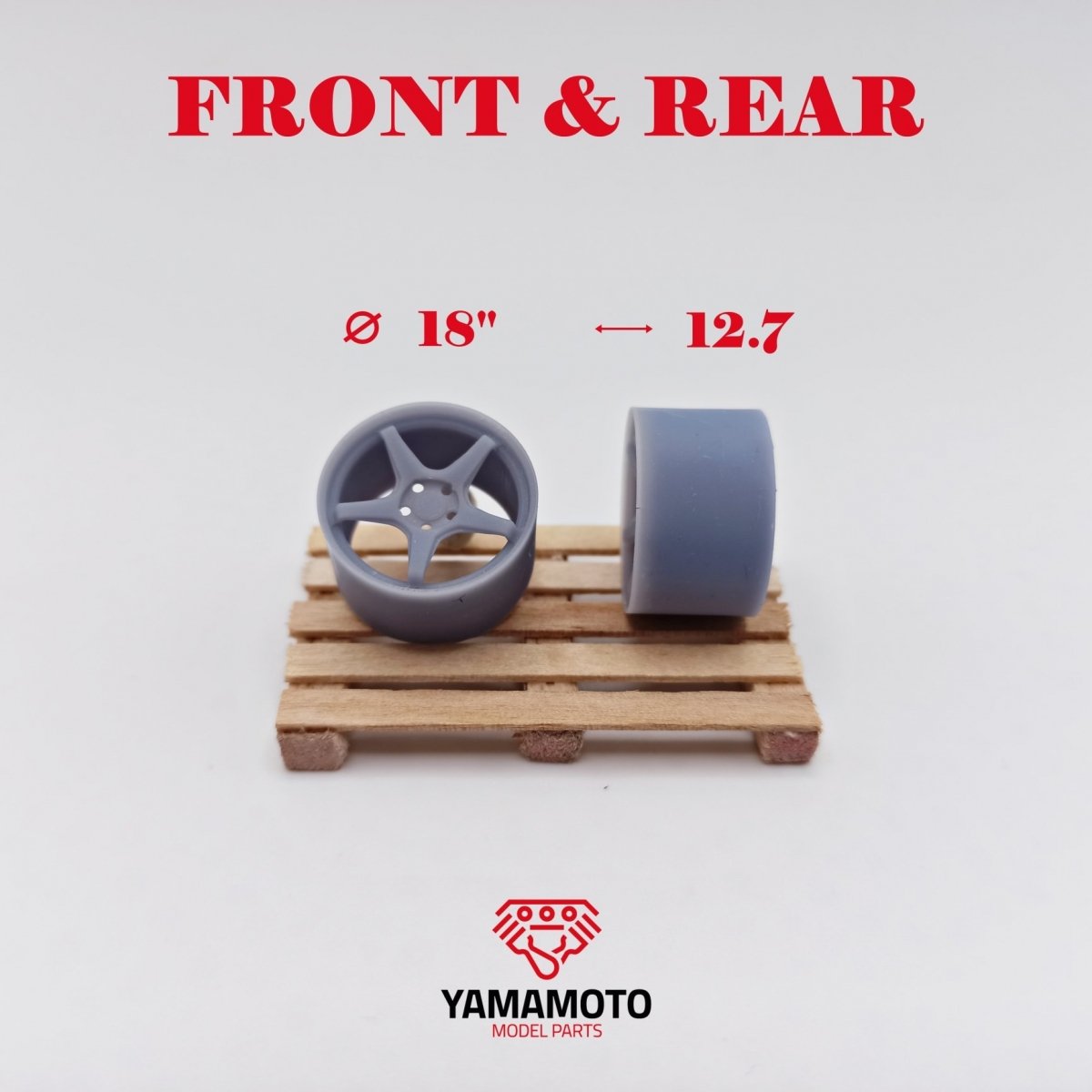 Yamamoto Model Parts YMPRIM7 Enkei TS-5 18&amp;quot; Nuts 1/24 – image 2