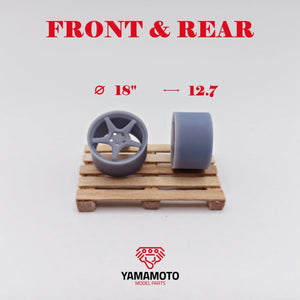 Yamamoto Model Parts YMPRIM7 Enkei TS-5 18&amp;quot; Nuts 1/24 – image 2
