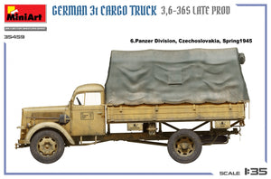 MiniArt 35459 German 3t Cargo Truck 3.5-36s Late Production 1/35 – image 15
