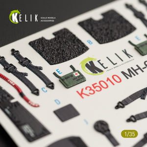 KELIK K35010 MH-60L BLACK HAWK INTERIOR 3D DECALS FOR KITTY HAWK KIT 1/35 – immagine 4