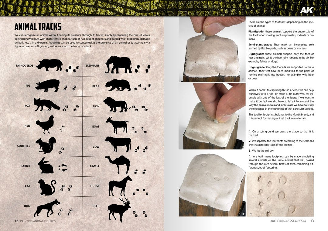 AK Interactive AK518 AK LEARNING 14: PAINTING ANIMAL FIGURES English – Bild 4