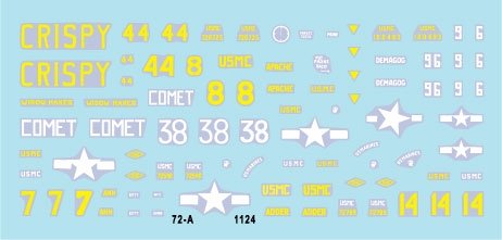 Star Decals 72-A1124 US PACIFIC WARS - IWO JIMA USMC Sherman tanks 1/72 – Bild 3