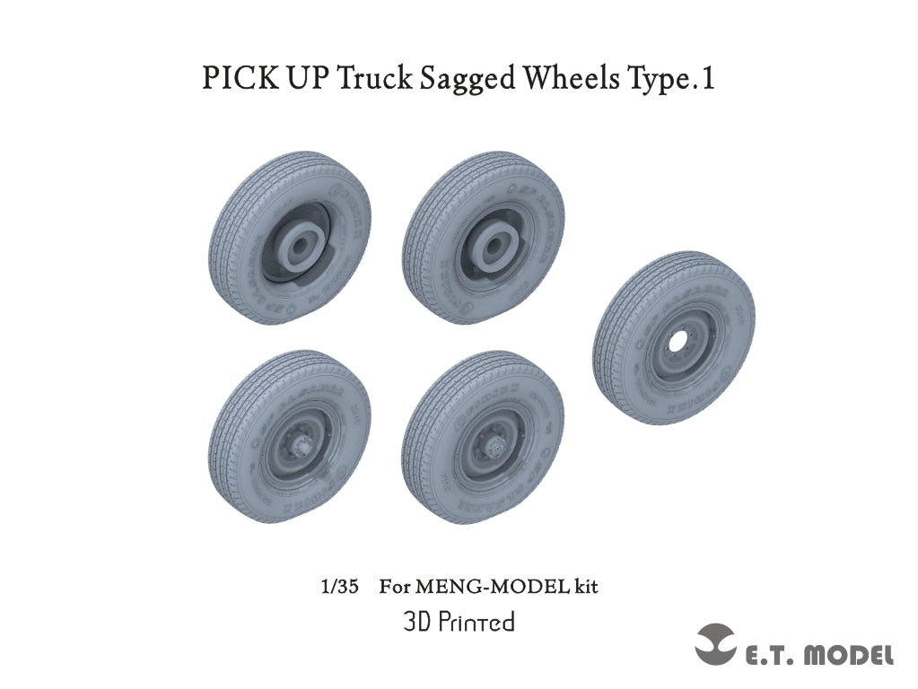 Camionnette ET Model P35-162, roues affaissées, type 1, échelle 1/35
