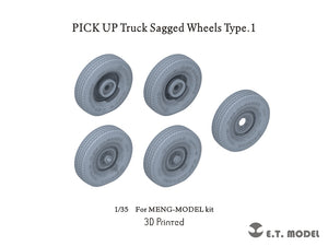 ET Model P35-162 PICK UP Truck Sagged Wheels Type.1 1/35