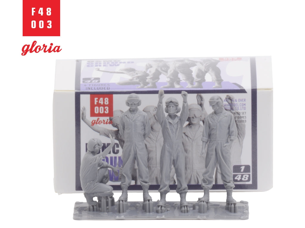 Gloria F48003 USMC Ground Crew 4 x 3D Printed figures 1/48 – image 3