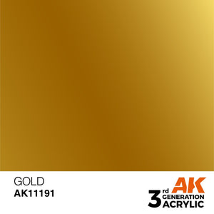 AK Interactive AK11191 GOLD – METALLIC 17ml
